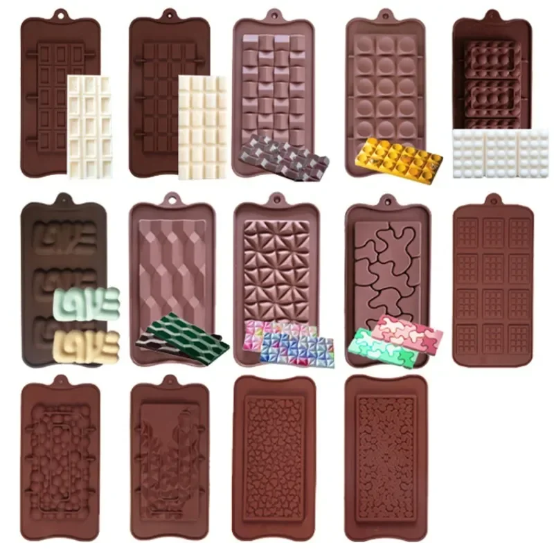 29-style Irregular Silicone Chocolate Baking Mold Porous Flower Love Candy Jelly Ice Making Set Cake Decor Soap Candle Mould