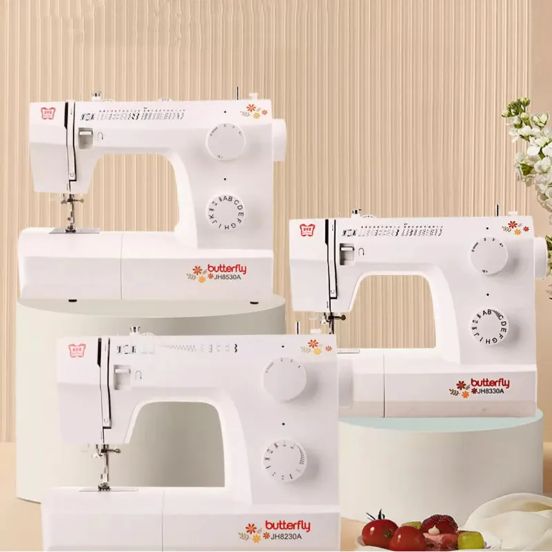 JH8230A Sewing Machine, 70W Mechanical Household DIY Electric Sewing Tools , 9 Built-in Stitches,Beginners Thick Material Sewing