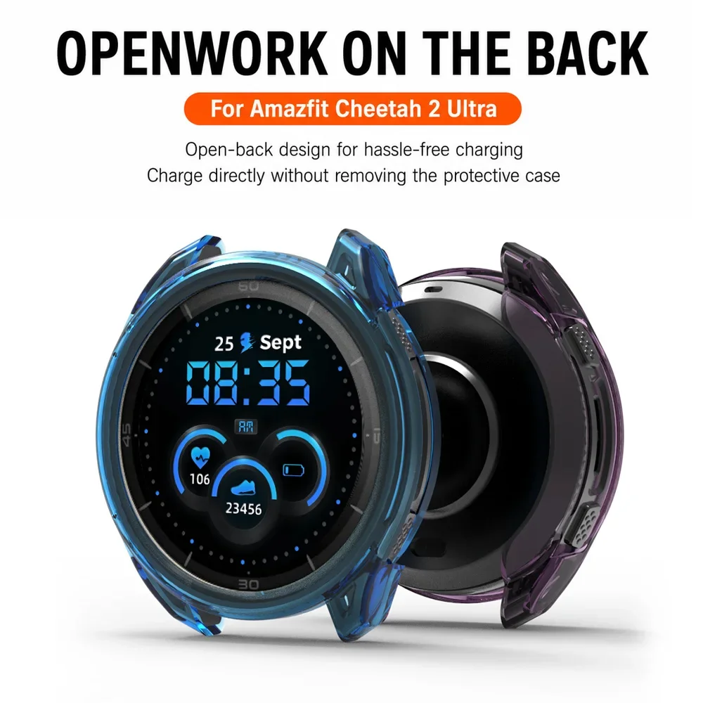 New Soft TPU Hollow Case for Amazfit Cheetah 2 Ultra Samrt Watch Cover Bumper Frame for Cheetah 2 Ultra Accessories