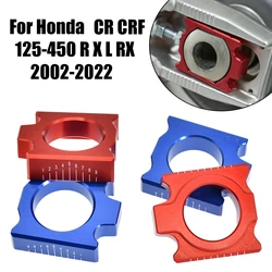 Motorcycle CNC Rear Chain Adjuster Axle Blocks For HONDA CRF250R CRF450R CRF250RX CRF450RX CRF250X CRF450X CR 125 250 CRF X R RX