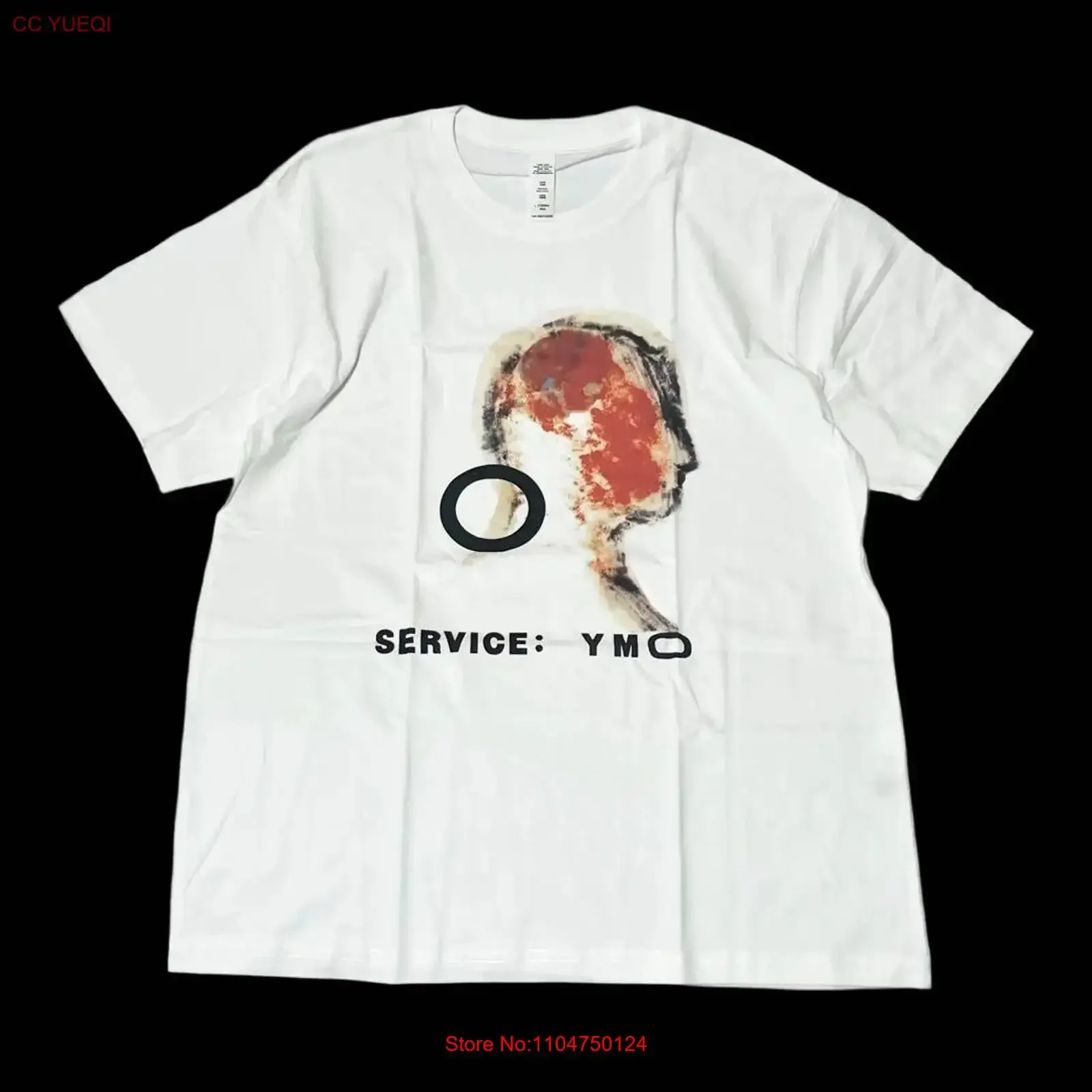 Ymo Yellow Magic Orchestra T Shirt White L Sakamoto Ryuichi Service vintage Washed Slightly Top For Everyday Wear Stretched