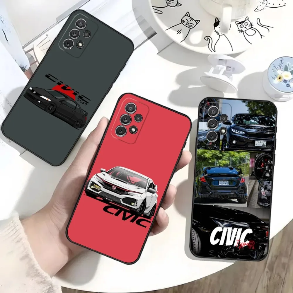 

Sport Car T-Type R C-Civic Phone Case For Samsung S25,S24,S21,S22,S23,S30,Ultra,S20,Plus,Fe,Lite,Note,10 Black Soft Shell