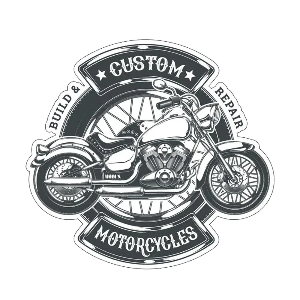 

Hаклейка на авто Байк Motorcycle Waterproof Vinyl Car Sticker for Bumper, Window, Truck, Laptop