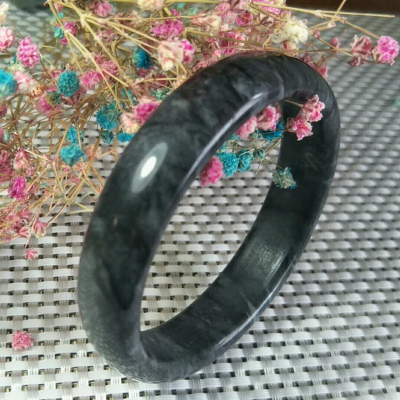 Drop Shipping Wholesale Natural Stone Jade Bangle Jewelry Lucky Exorcise Evil Spirits Auspicious Amulet Bangle Fine Jade Jewelry