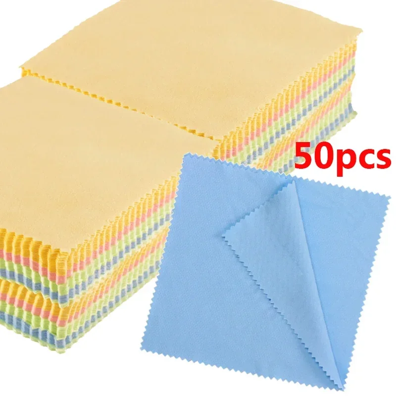 Cleaner Clean Glasses Lens Cloth Wipes 13*13cm for Sunglasses Microfiber Eyeglass Cleaning Cloth for Camera Computer