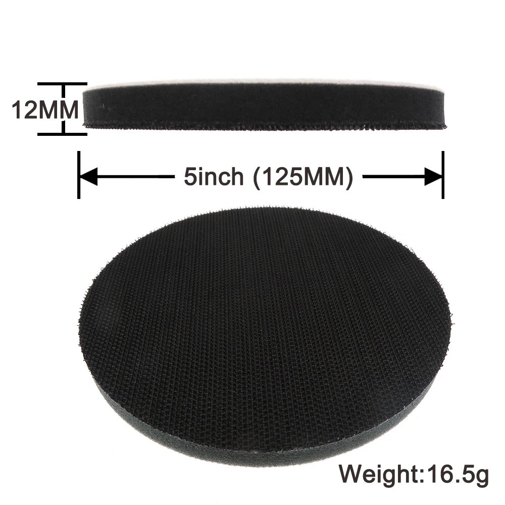 Soft Interface Pad para lixadeira, proteção de espuma de gancho e loop, disco de lixamento, polimento, suporte, 2 ", 3", 4 ", 5", 6 ", 2Pcs