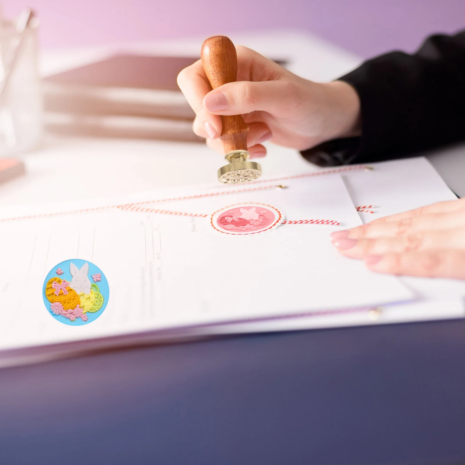 

Пасхальный штамп для запечатывания конвертов, восковая печать, латунный материал, прочный, безопасный в использовании, уникальный стиль, подарок для друзей и близких