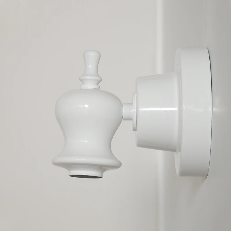 Sala de estar estilo medieval do vintage mini lâmpada de parede flor prata branco lâmpada de parede