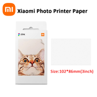 Original Xiaomi Printer Paper Photo Print Sheets ZINK Self-adhesive For Xiaomi 3-inch Mini Pocket Photo Pocket Printer Paper