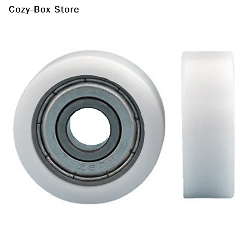 [ZY]1Pc 8*26*8mm Rubber Covered Small Wheels 608ZZ Bearings Flat Rollers POM Rubber Covered Plastic Pulley Bearings[ZY]