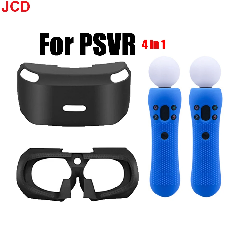 

JCD 4 in1 для PSVR стеклянный защитный силиконовый чехол для PS VR Move Motion наушники с контроллером Обложка