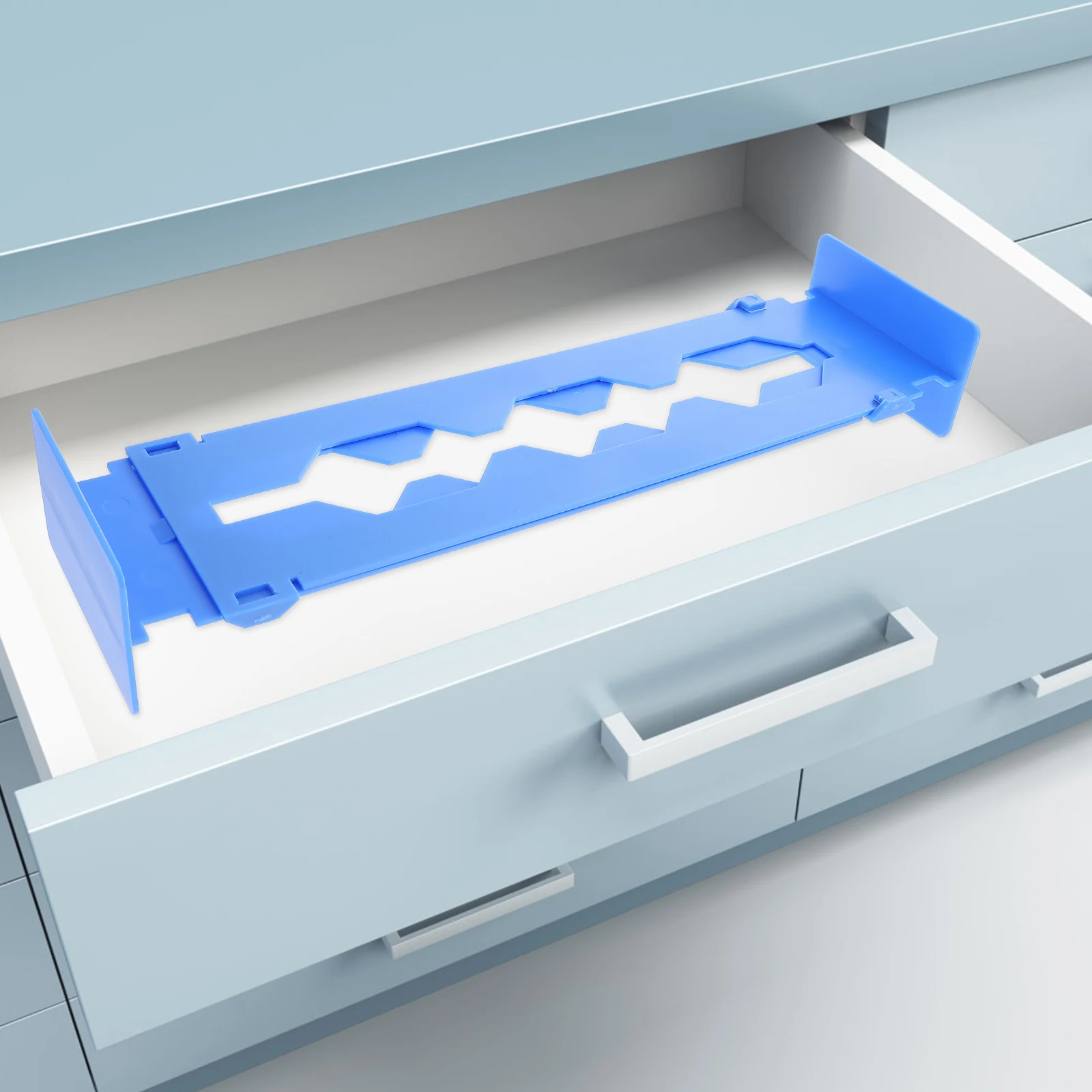 

Telescopic Partition Drawer Dividers 32 5cm to 55cm Storage Organizer Blue Expandable Sorting Tool Desk Supply