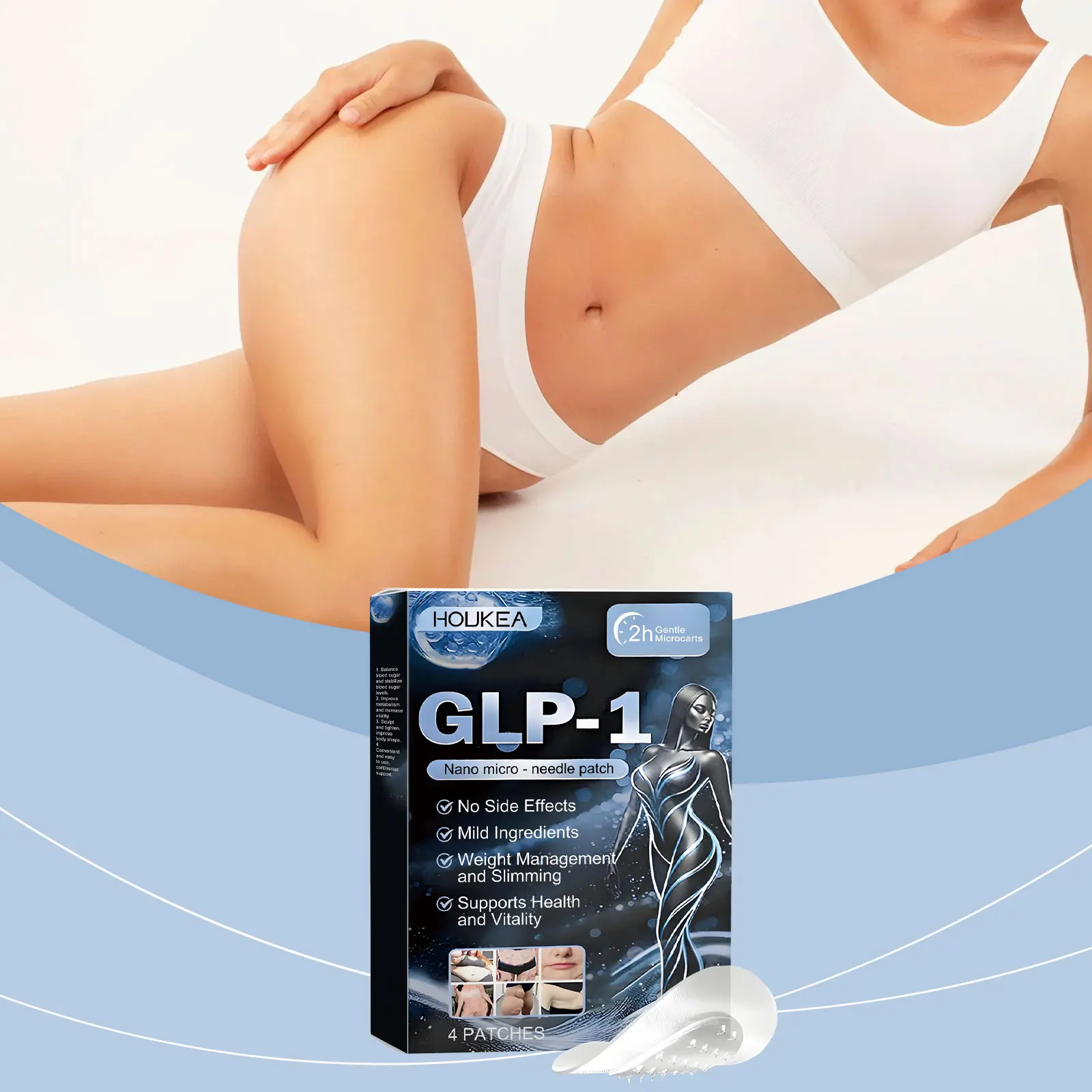 Nano‑Microneedle Body Care Patches Mild Formula Skin‑Friendly Light‑Weight Cosmetic Patches for Body Skin Daily Care