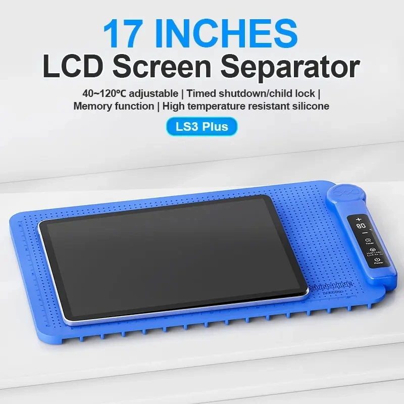 Sunshine LS3 Plus 17 inch Mobile Phone LCD Screen Intelligent Temperature Control Heating Mat Separator Pad 40~120℃ Adjustable