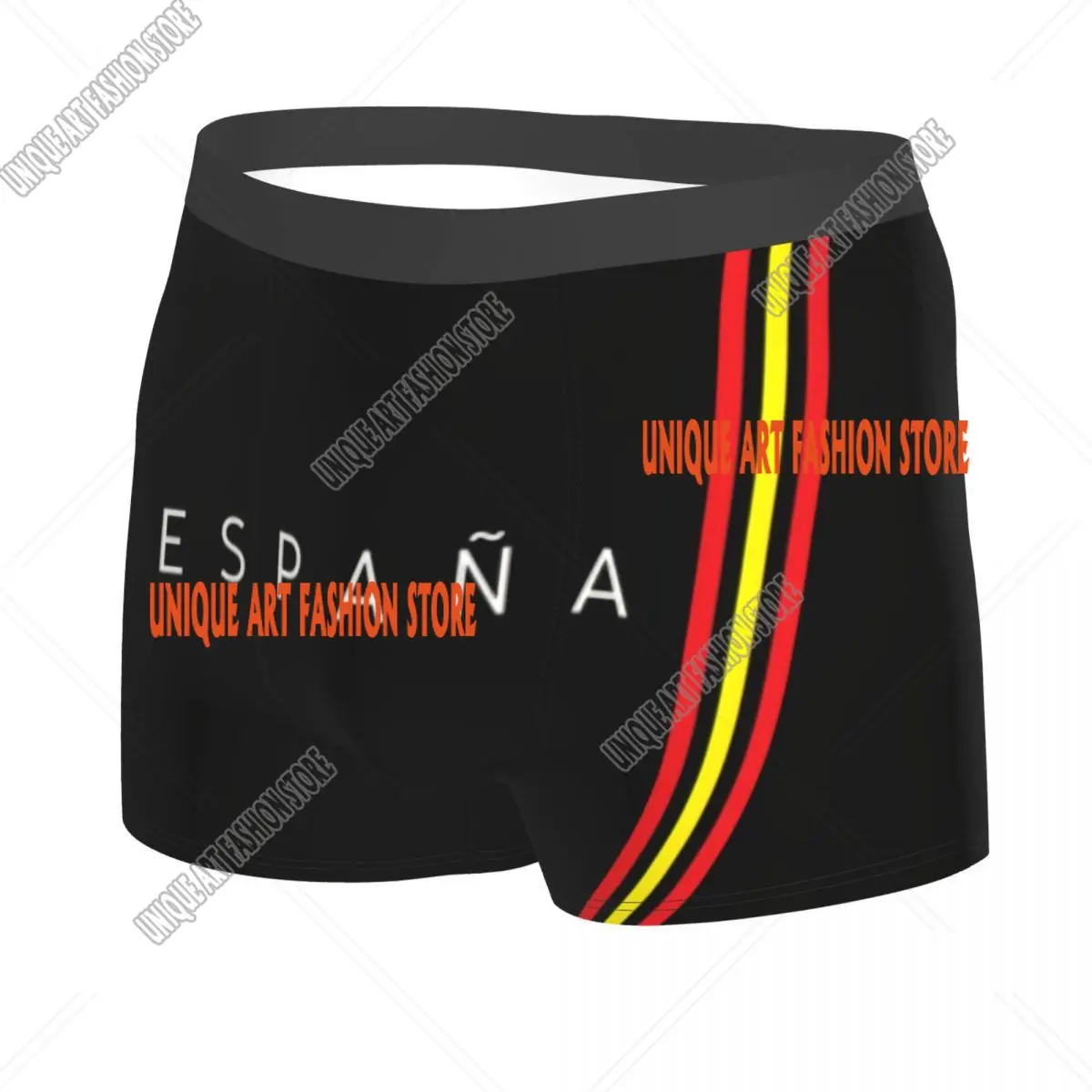 Spain Flag Boxer Shorts For Men 3D Printed Male Spanish Patriotic Underwear Panties Briefs Breathbale Underpants