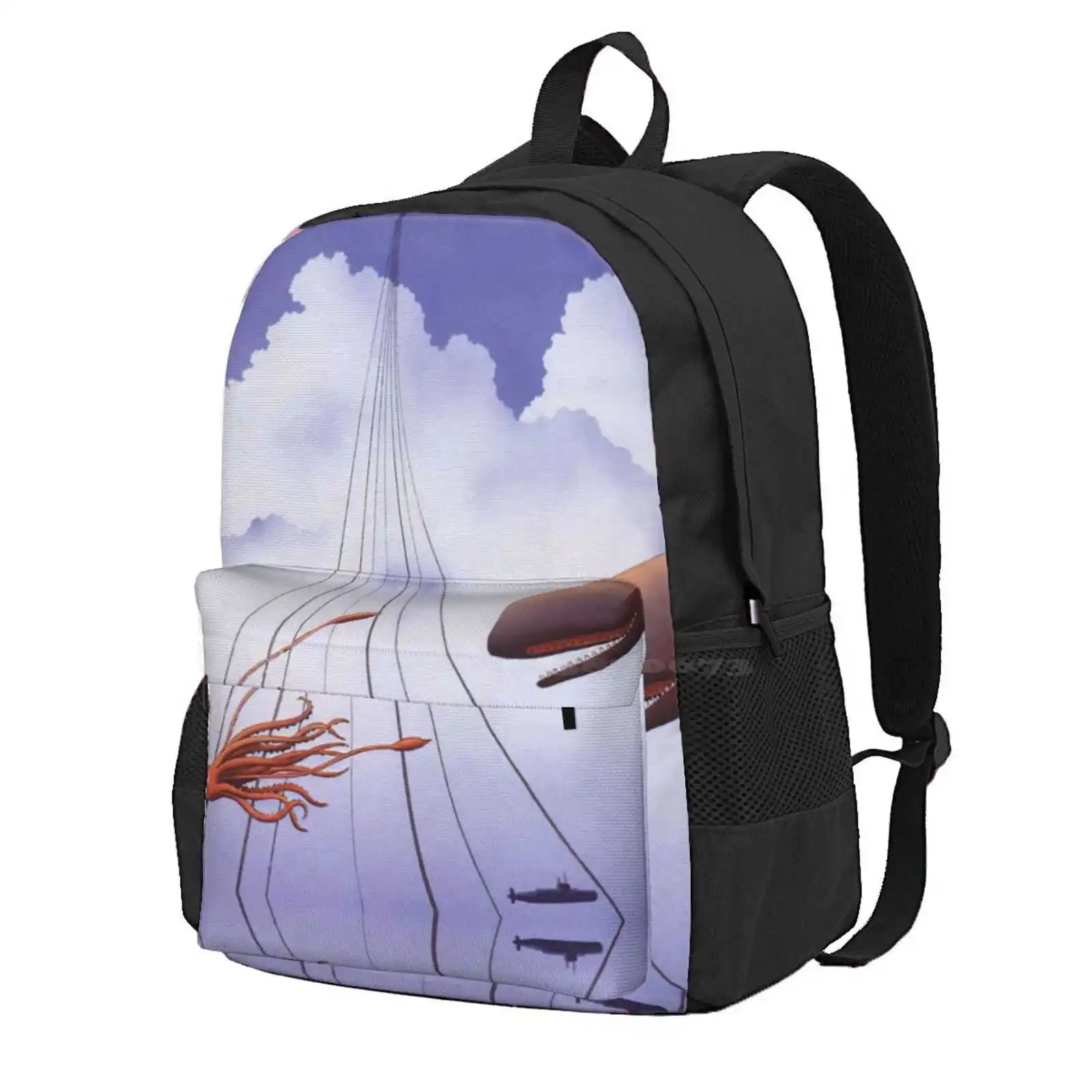 Guy Billout Hot Sale Schoolbag Backpack Fashion Bags Guy Billout French Illustrator Surrealism Conceptual Art Minimalism Visual