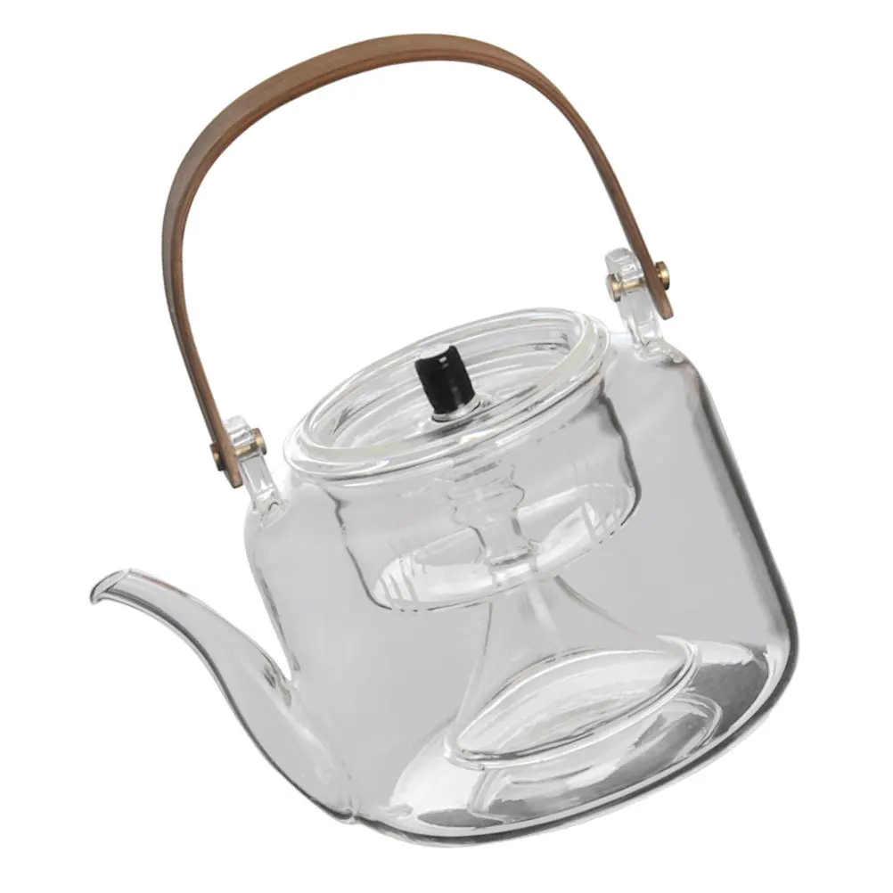 

1Pcs Heat-Resistant Glass Tea Kettle Household Transparent Tea Pot Water Storage Pot Useful Office Home Teaware