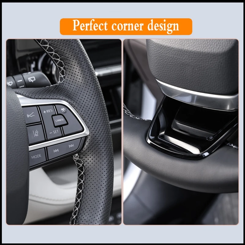 Gevlochten Microfiber Lederen Auto Stuurhoes Voor Toyota Highlander Camry Fortuner Hilux Stuur Wrap Auto Accessoires