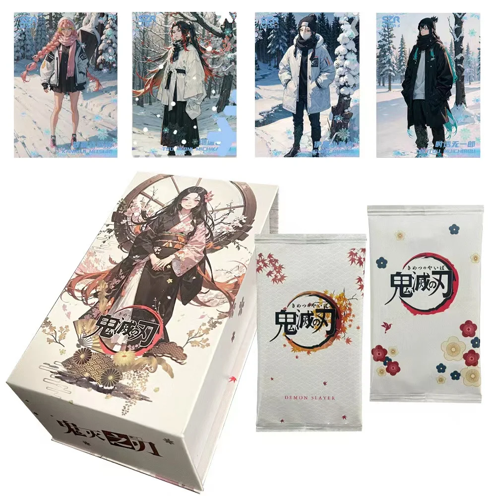 

New Demon Slayer Cards Collections Booster Box Japanese Anime Game Child Kimetsu No Collectibles Birthday Hobby Gifts