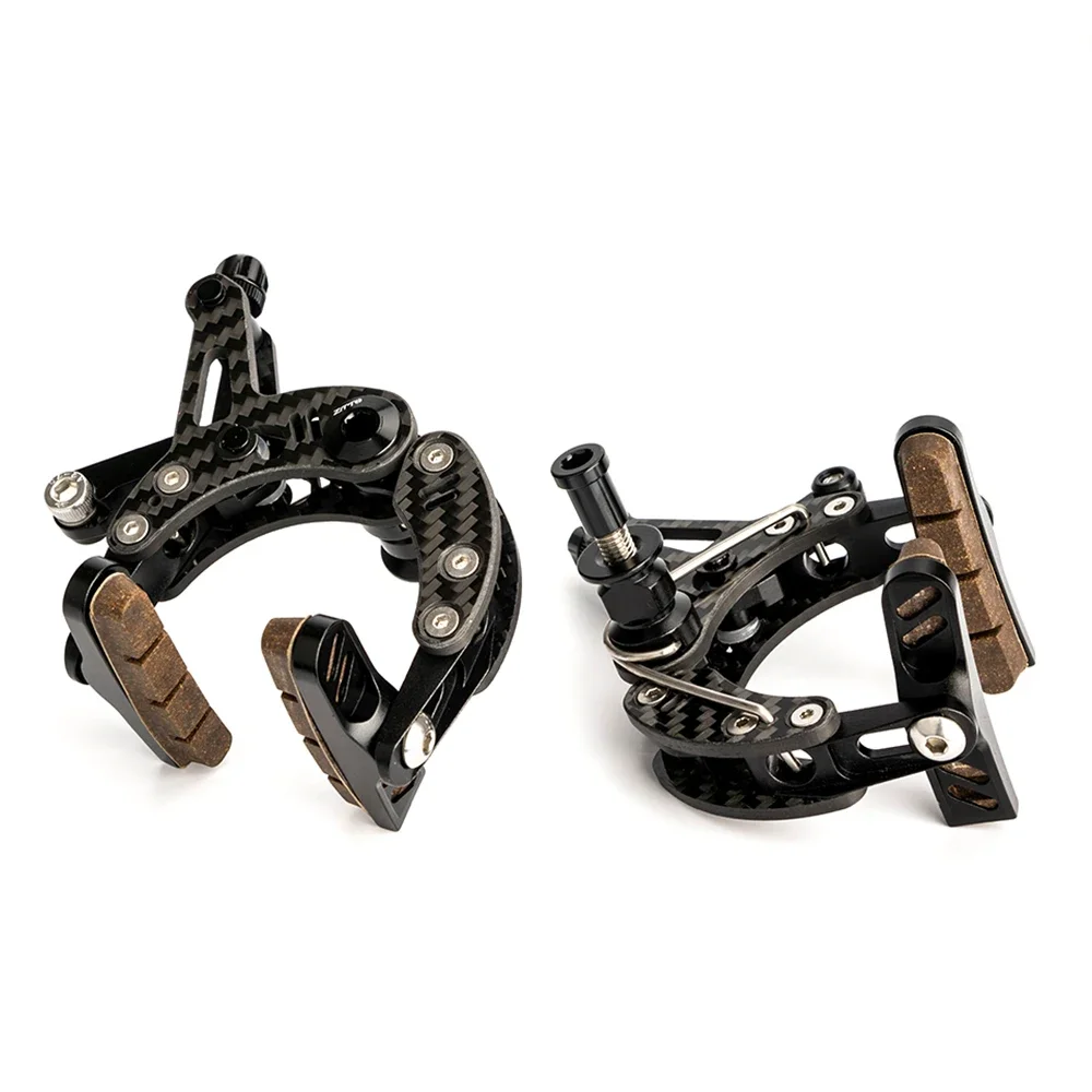 Road Bike Carbon Fiber Brake Dual Pivot Caliper Ultimate Lightweight Side Pull Rim Brake C Clipper EE 158gram