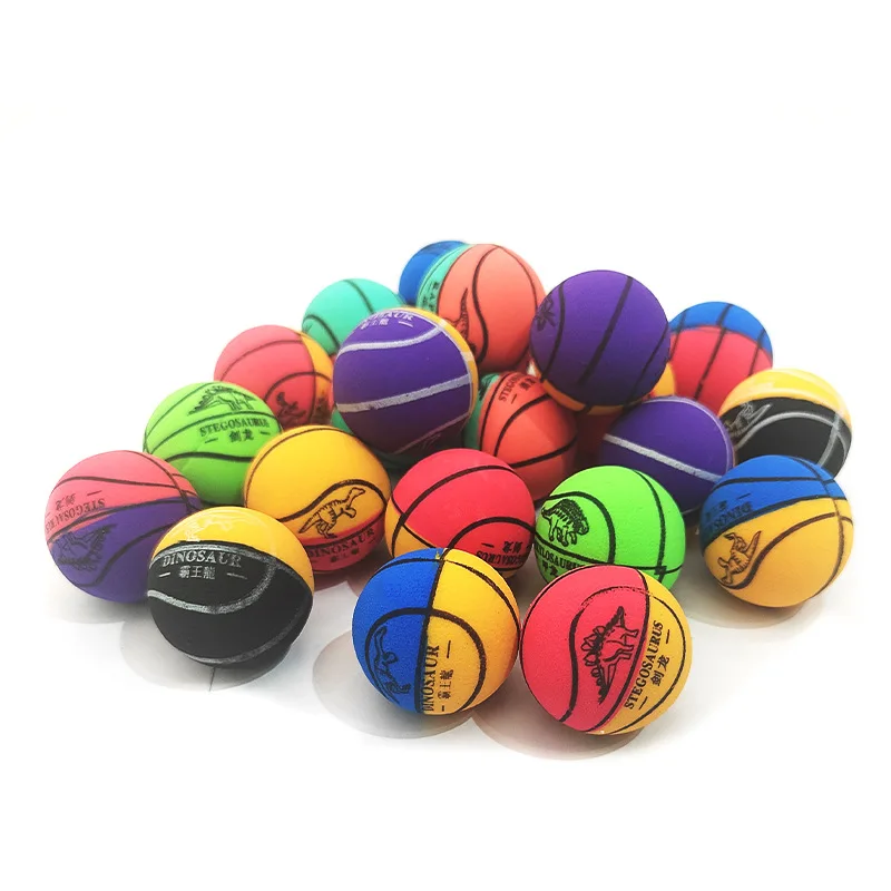 5pcs 42mm Basketball Rubber Bouncing Bouncy Balls Watermelon Fruit Cartoon Juggling Jumping Outdoor Sports Toys for Baby Kids