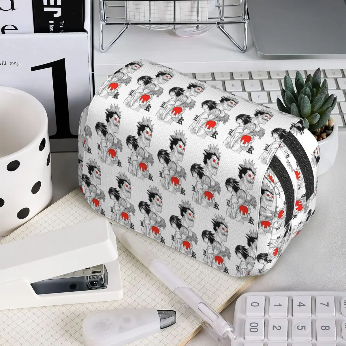 Death Book Death Note Anime Pencil Case for Kids Gifts Pen Box Pencil Bag Stationery Supplies Pen Holder Bag