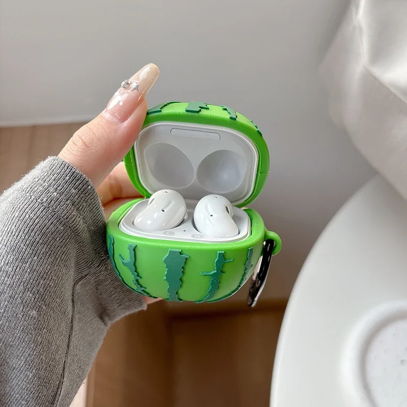 Watermelon Cute Lovely Case for Samsung Galaxy Buds Pro Live FE 2 Buds2 Pro Cover Protective Shell for GalaxyBuds 3 Buds3