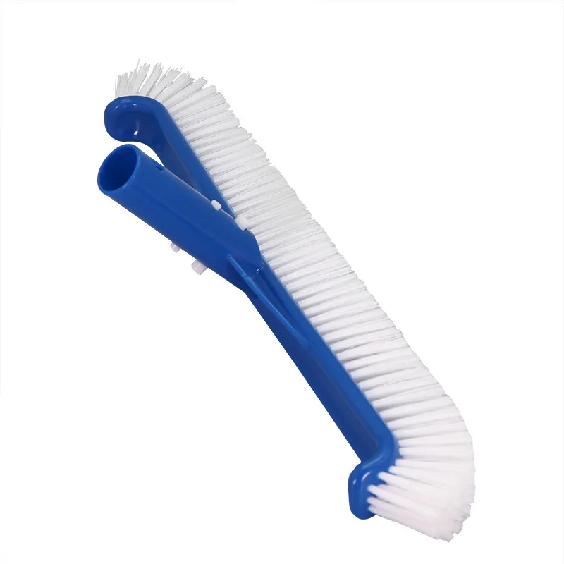 17 Inch Professional Pool Scrubbing Brush Soft Rubber Bristle Cleaning Tool