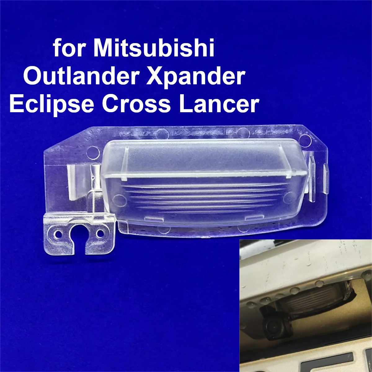 Car Rear View Camera Bracket License Plate Light Housing for Mitsubishi Outlander Xpander Eclipse Cross Lancer