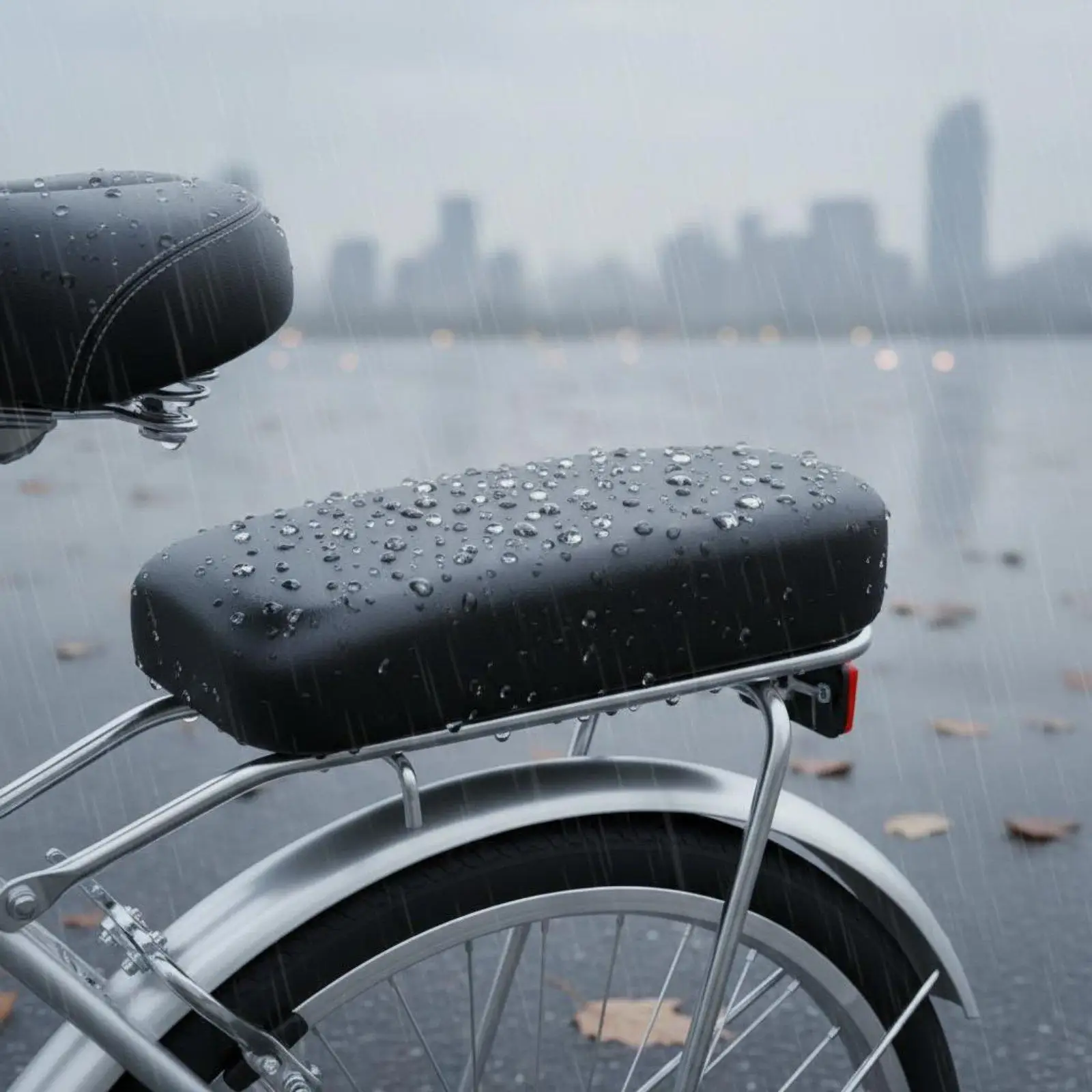 Waterproof Bike Seat Comfort Cushion Universal Thick Sponge Back Seat Pad for Cycling Outdoor Rides - view 4