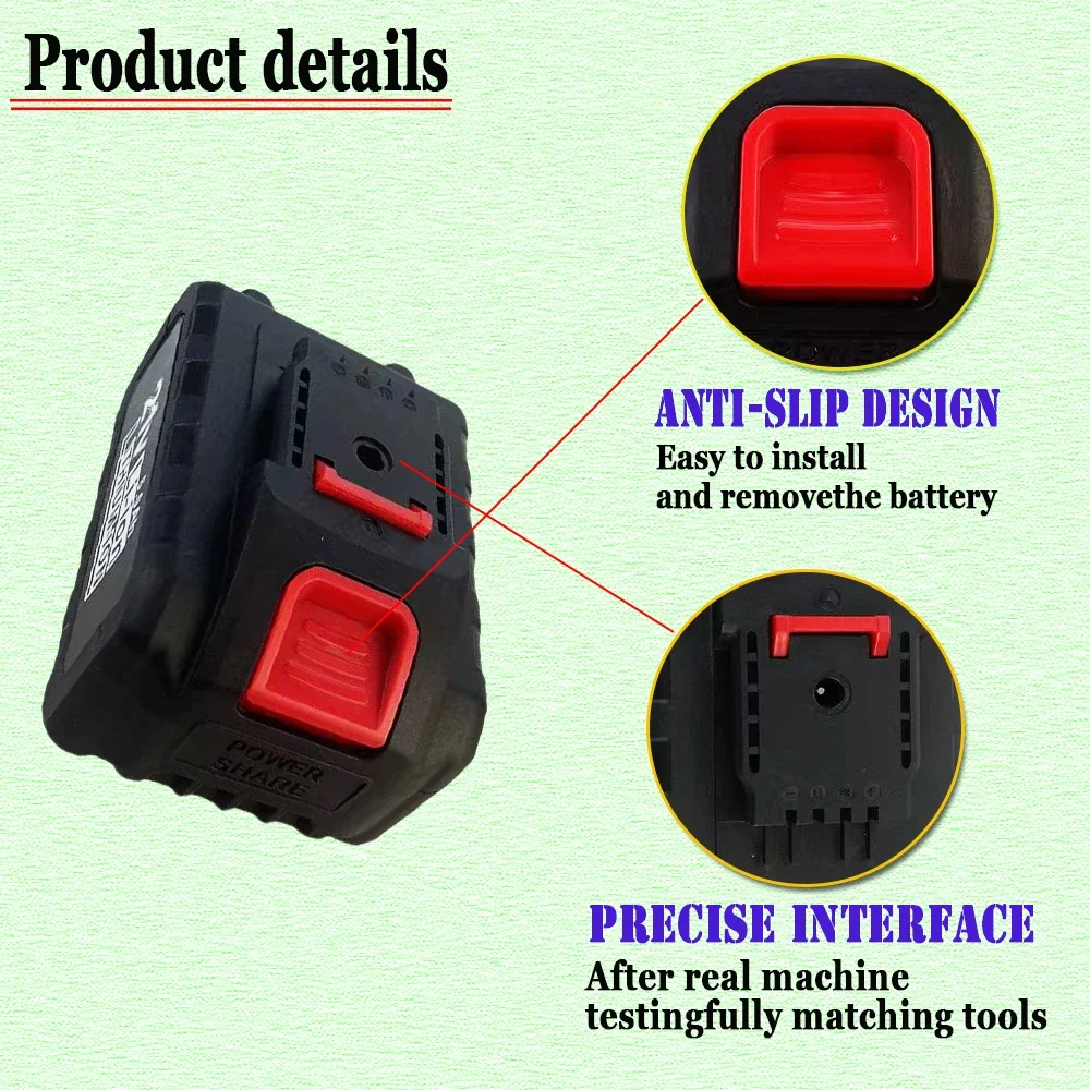 コードレス充電式バッテリー,21V, 3000mAh, 3.0Ah,ワークス用,交換用インパクトドリル,電動工具