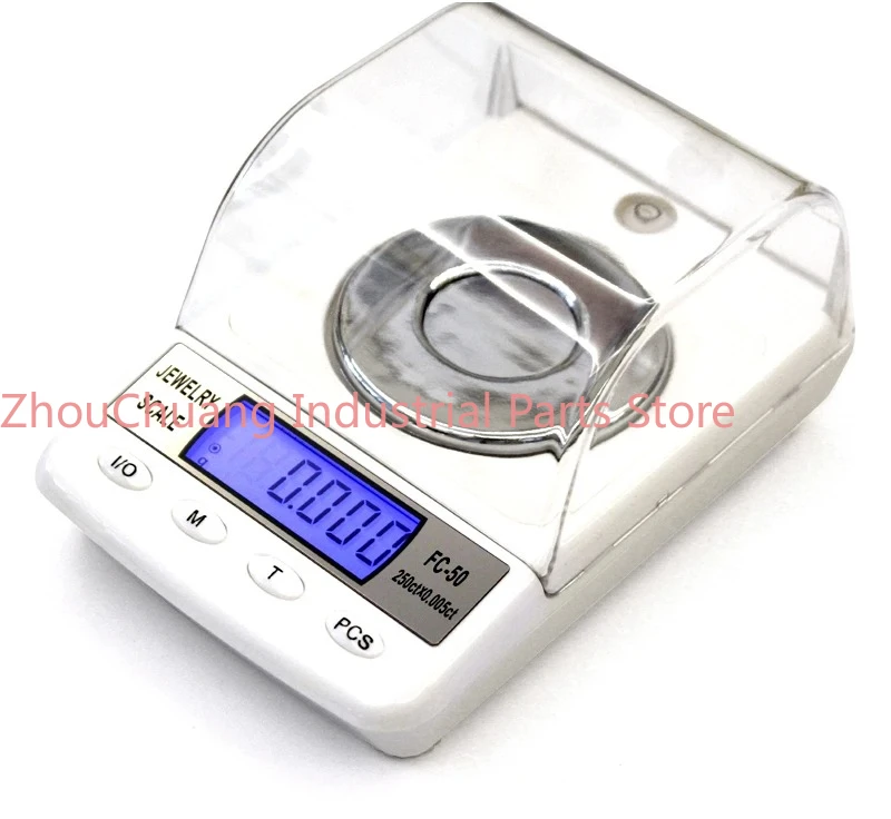 High Precision Jewelry Electronic Scale Carat Diamond Scale Millimeter 0.001g Laboratory Balance Household（+Power supply)