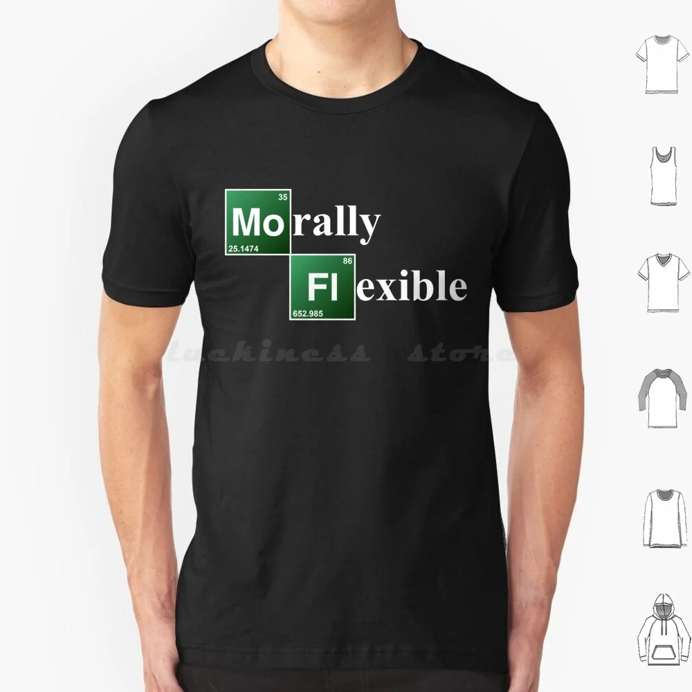 Morally Flexible T Shirt Big Size 100% Cotton Heisenberg Jesse Pinkman Blue Meth Meth Walter White Walter Walterwhite Jesse