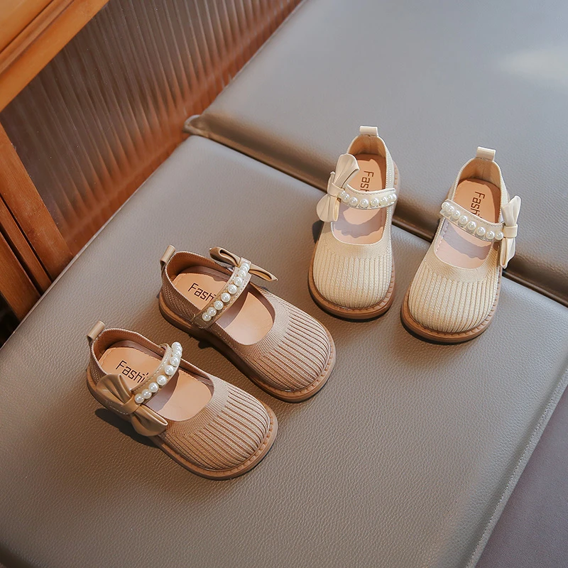 

Spring Autumn Girls Mary Jane Shoes Sweet Bowknot Children Causal Princess Catwalk Flat Shoes Wedding Party Kids Leather Shoes