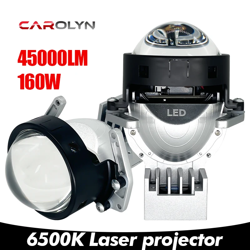 Carolyn LED projector with 3.0-inch lens for headlights, Hella 3R G5 6000K diode, 45000LM LED, integrated high and low beams