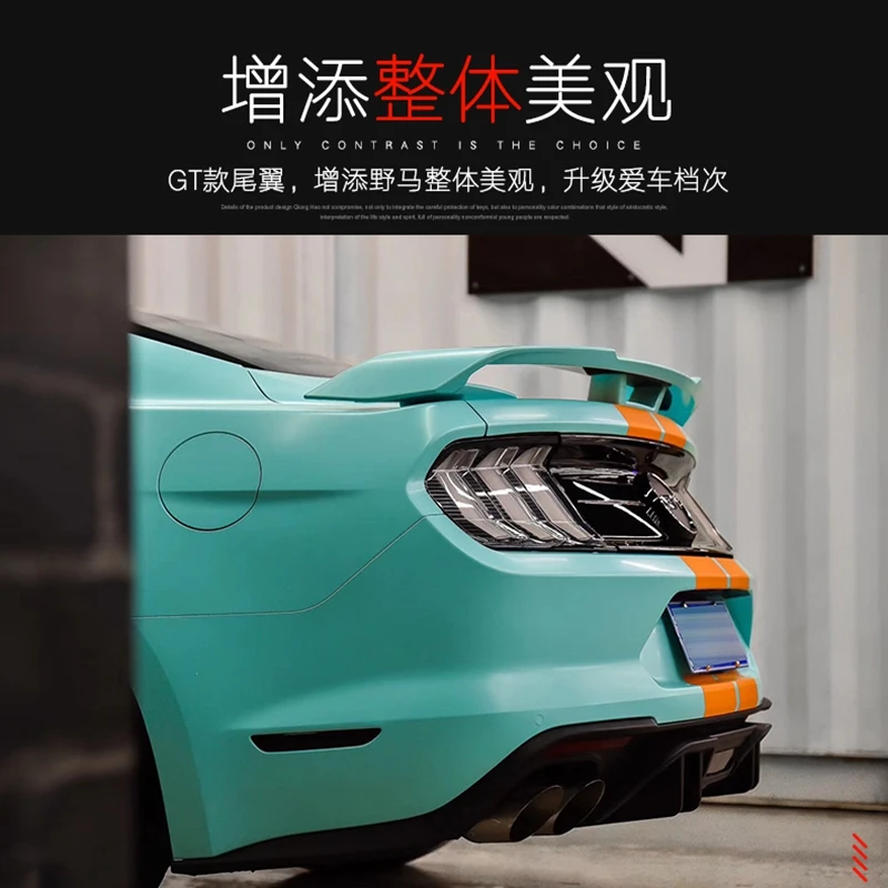 

Спойлер на крышку багажника Mustang S550 в стиле GT для Ford 2015-2022, аксессуары, детали экстерьера автомобиля из АБС-пластика