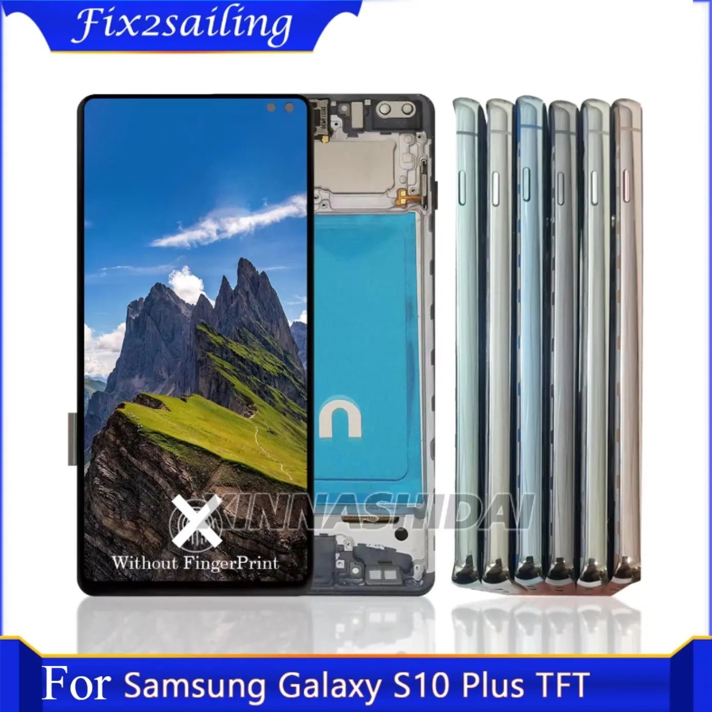 tft-サムスン-s10-プラス-s10-g975-g975f-sm-g975u-sm-g975w-lcd-ディスプレイタッチスクリーンデジタイザ修理部品とフレーム