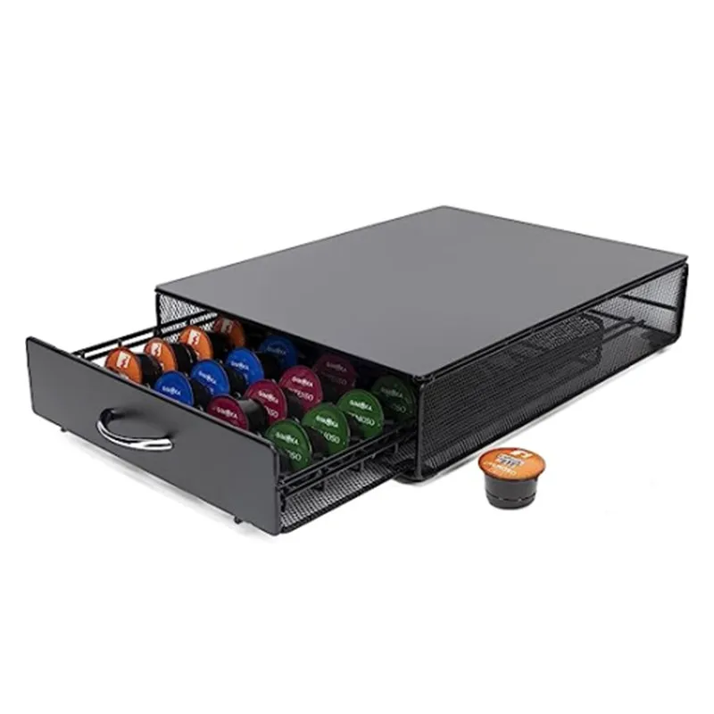Coffee Pod Holder Storage Drawer Compatible Starbucks Verismo Nespresso Vertuo Caffitaly Lavazza Capsule Holder Kitchen Counter