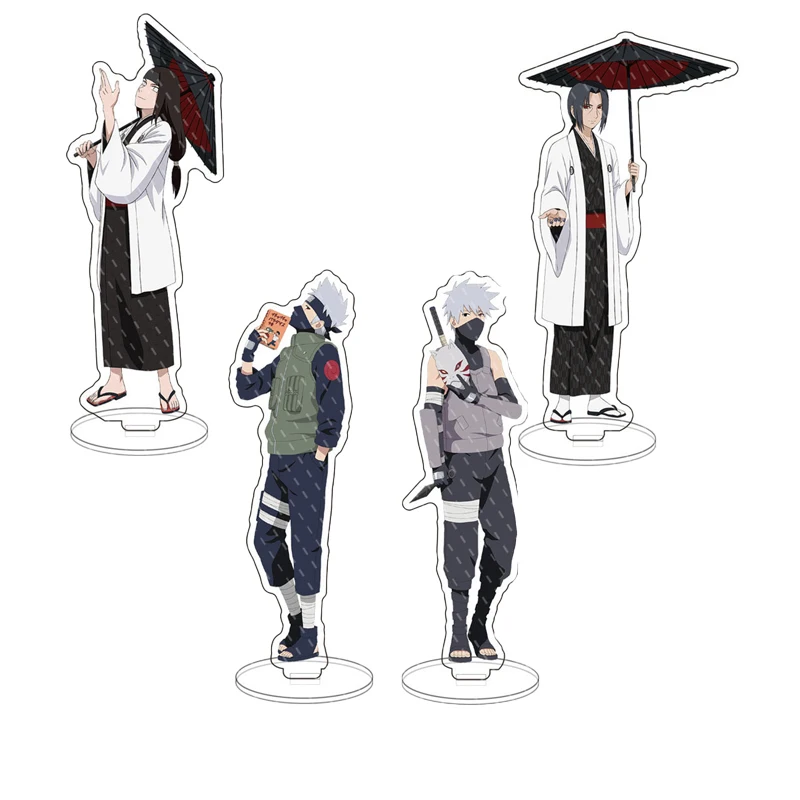 15CM Naruto Acrílico Stand SignShippuden Anime: Naruto Uzumaki, Sasuke Uchiha, Sakura Haruno