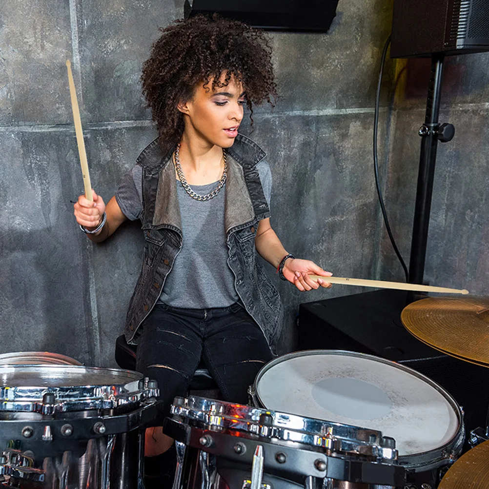 

4 Pcs 5A Maple Drumsticks Long Wood H les Drummers Drum Kit Players Percussion Mallets Wooden Sticks