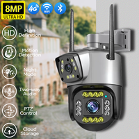 V380 pro 4G Dual Lens Surveillance Camera Outdoor Color Night Vision Waterproof PTZ WiFi Security Camera Indoor Home CCTV Camera