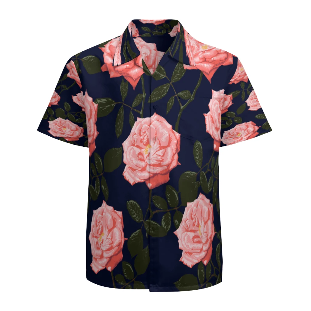 Men's Hawaiian Short Sleeve Shirt Quick Dry Breathable Beach Shirt