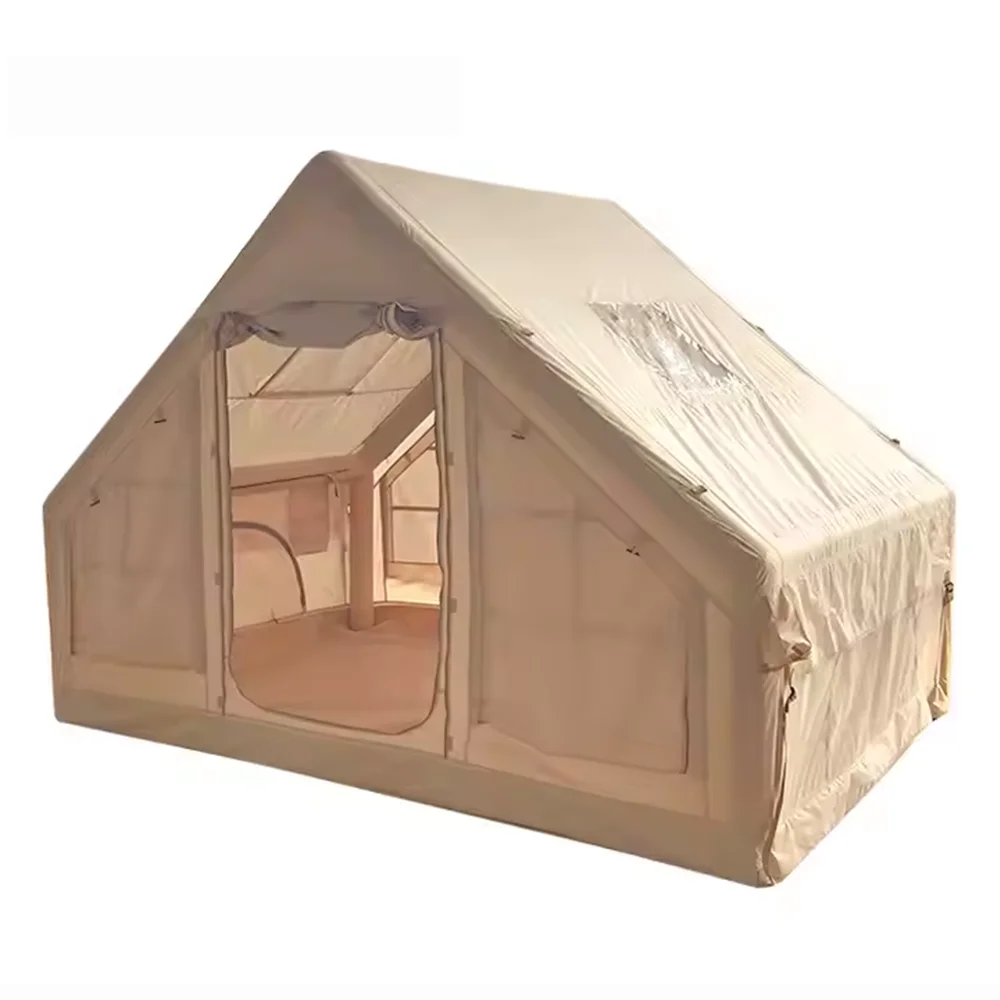 

OEM Inflatable Camping Tent Outdoor Glamping Air Oxford Cabin Tents for 2 - 4 Person