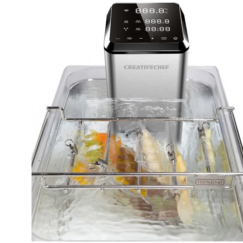 Cocina Sous Vide de Grado Profesional, Circulador de Inmersión de 1600W/2300W, pantalla LCD Digital táctil con temporizador de acero inoxidable