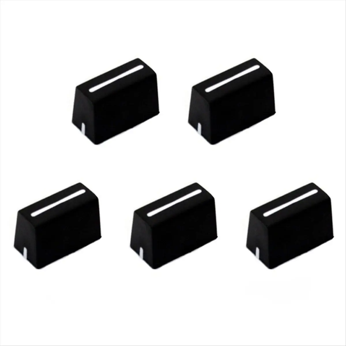 A14M 5pcs Universal Fader Knobs Fader Cap Straight Slide Potentiometer Cap for DJ Controller Mixers Console ,,XDJ