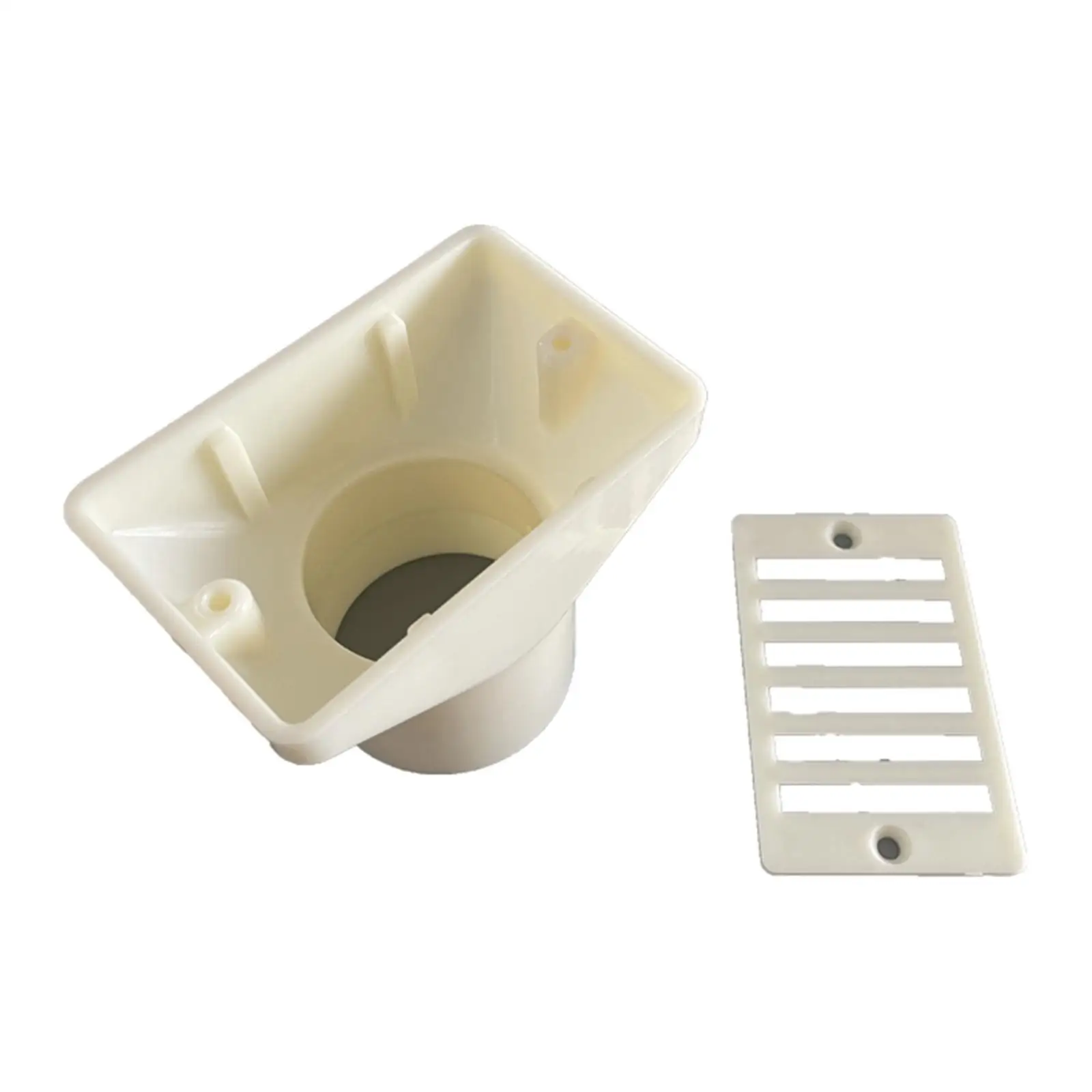 Outdoor Pool Wall Drain Cover PP Anti Clogging Overflow Outlet Replacement for Clean Maintenance Pools