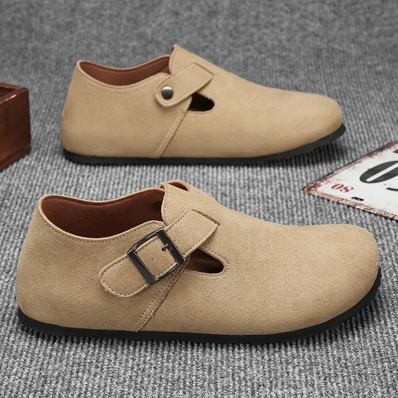 

Casual Male Shoes Men Round Toe Flats Shoes Men Luxury Barefoot Harajuku Shoes Ankle Flat Platform Classic Italian Suede Shoes