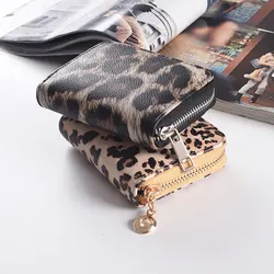 Leather Women Wallet Classic Leopard Animal Print Long Wallets Female Cards Holder Clutch Bag Fashion Ladies Purses