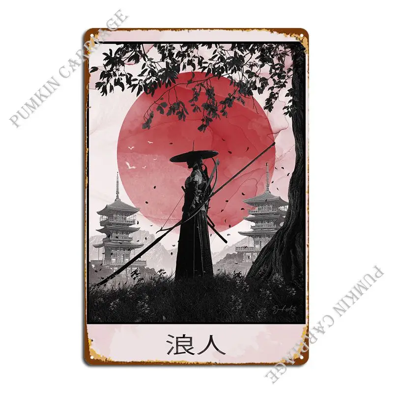 Ronin Metal Sign Home Club Decoration Classic Tin Sign Poster