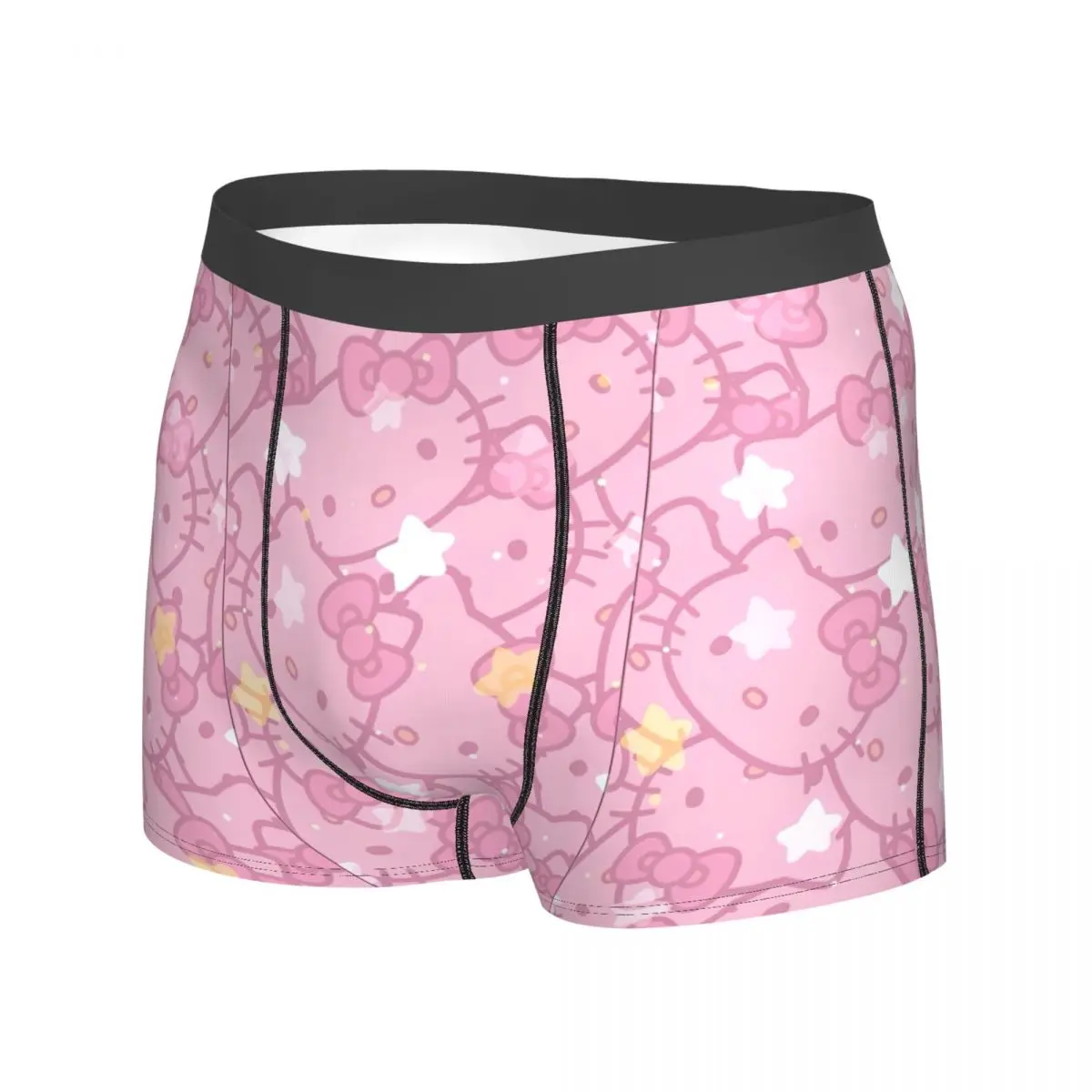 Hello Kitty Underwear Customs Trunk Hot Sale Men\'s Panties Sexy Soft Shorts Briefs Gift